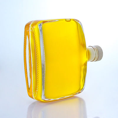 산업용 술 300ml 독특한 둥근 모양의 어깨 슈퍼 플린트 유리 병 코크