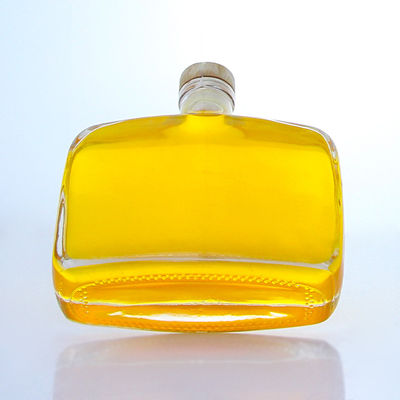 산업용 술 300ml 독특한 둥근 모양의 어깨 슈퍼 플린트 유리 병 코크