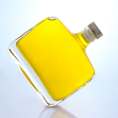 산업용 술 300ml 독특한 둥근 모양의 어깨 슈퍼 플린트 유리 병 코크