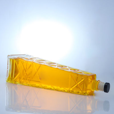 맑은 독특한 모양의 700ml 75cl 웅장한 슈퍼 플린트 럼 보드카 위스키 유리 병