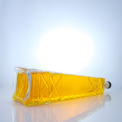 맑은 독특한 모양의 700ml 75cl 웅장한 슈퍼 플린트 럼 보드카 위스키 유리 병