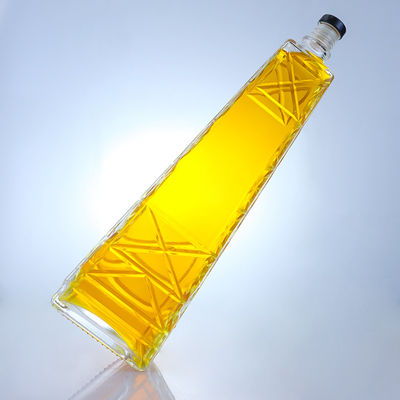 맑은 독특한 모양의 700ml 75cl 웅장한 슈퍼 플린트 럼 보드카 위스키 유리 병