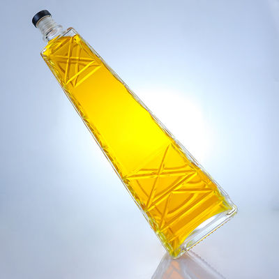 맑은 독특한 모양의 700ml 75cl 웅장한 슈퍼 플린트 럼 보드카 위스키 유리 병