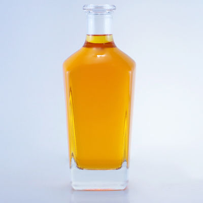 병 색상 맑은 750ml 진 럼 샴페인 브랜디 위스키를 위한 독특한 모양의 유리 병