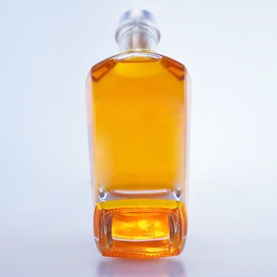 병 색상 맑은 750ml 진 럼 샴페인 브랜디 위스키를 위한 독특한 모양의 유리 병