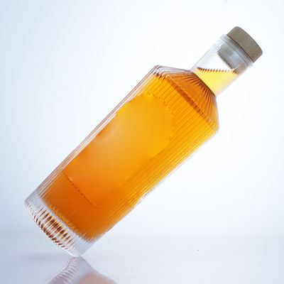 진 럼 샴페인 브랜디 위스키 음주용 700ml 독특한 디자인 플린트 유리 병