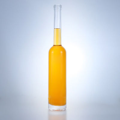 맑은 플린트 유리 목걸이 500ml 긴 목 병 진 럼 샴페인 브랜디 위스키