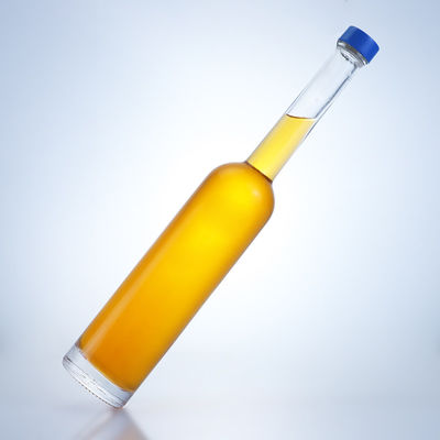 맑은 플린트 유리 목걸이 500ml 긴 목 병 진 럼 샴페인 브랜디 위스키