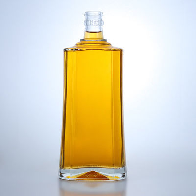 사용자 지정 로고 500ml 진 럼 샴페인 브랜디 위스키 리커를 위한 맑은 플린트 유리 병