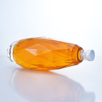 독보적인 디자인 맑은 유리 병 테킬라 진 럼 샴페인 브랜디 위스키 750ml