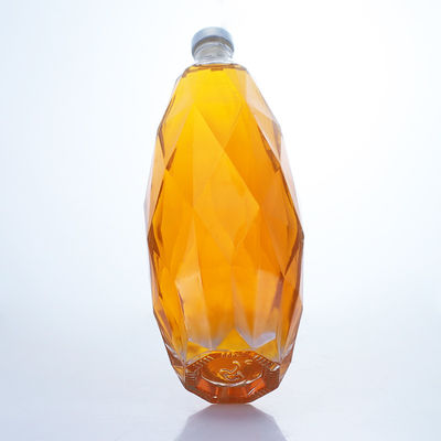 독보적인 디자인 맑은 유리 병 테킬라 진 럼 샴페인 브랜디 위스키 750ml
