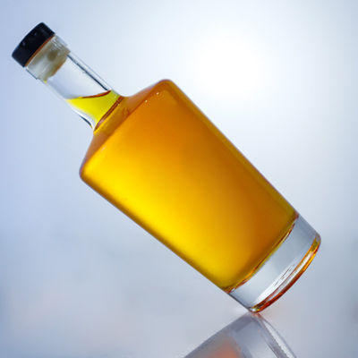 디자인 스크루 캡 유리 병 진 럼 샴페인 위스키 브랜디 750ml