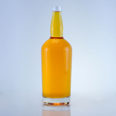 사용자 지정 로고 750ml 진 럼 샴페인 음주 맑은 플린트 둥근 유리 병