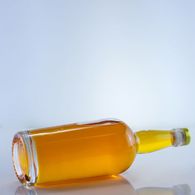 사용자 지정 로고 750ml 진 럼 샴페인 음주 맑은 플린트 둥근 유리 병