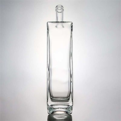 물체 재료 유리 1000ml 고 화석과 코크와 함께 정사각형 모양의 위스키 병