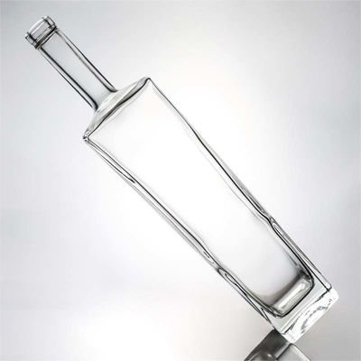 물체 재료 유리 1000ml 고 화석과 코크와 함께 정사각형 모양의 위스키 병