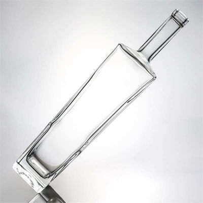 물체 재료 유리 1000ml 고 화석과 코크와 함께 정사각형 모양의 위스키 병