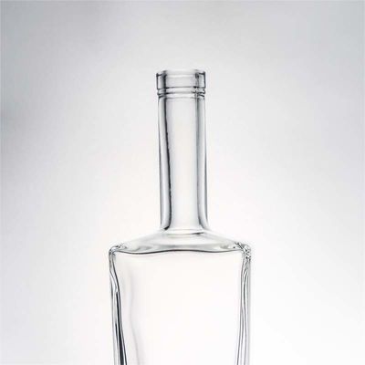물체 재료 유리 1000ml 고 화석과 코크와 함께 정사각형 모양의 위스키 병