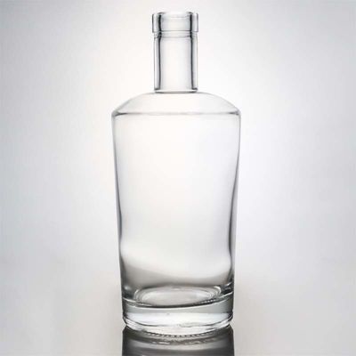 목걸이 재료 유리 750ml 둥근 모양의 선명한 플린트 병