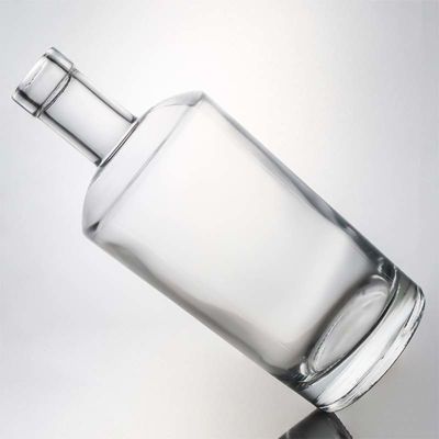 목걸이 재료 유리 750ml 둥근 모양의 선명한 플린트 병