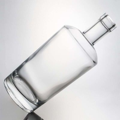 목걸이 재료 유리 750ml 둥근 모양의 선명한 플린트 병