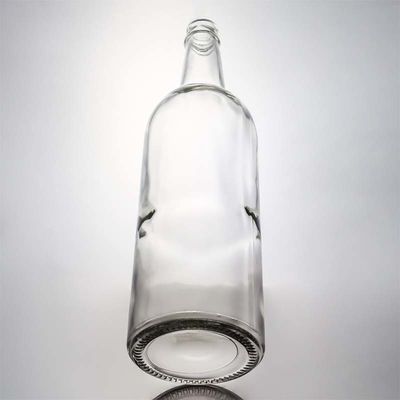 표면 처리 데칼 유리 병 1000ml 둥근 모양 진 럼 샴페인 음주