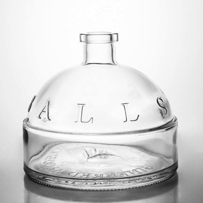 플린트 글래스 밀폐형 코크 700ml 진 럼 샴페인용 맞춤형 모양의 유리 음주 병