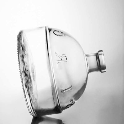 플린트 글래스 밀폐형 코크 700ml 진 럼 샴페인용 맞춤형 모양의 유리 음주 병