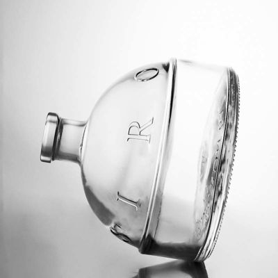 플린트 글래스 밀폐형 코크 700ml 진 럼 샴페인용 맞춤형 모양의 유리 음주 병