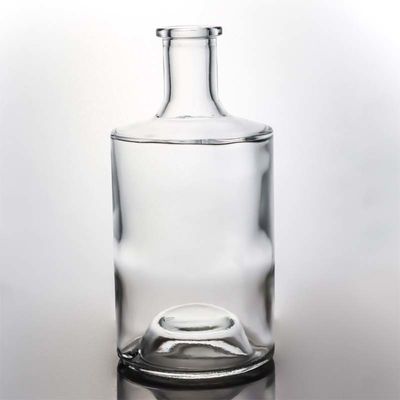 와스키용 나무 코크가 있는 750ml 1000ml 유리 병