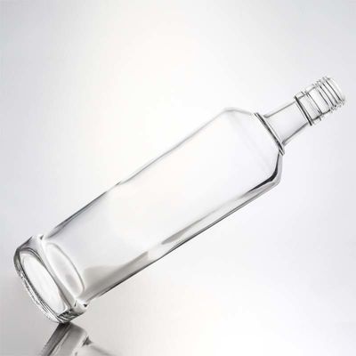 데칼 맞춤형 둥근 모양 730ml 1000ml 빈 높은 플린트 진 럼 보드카 위스키 브랜디 리커 유리 병 코크 밀폐 유형