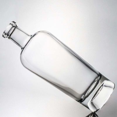 맞춤형 로고 700ml 1000ml 맑은 플린트 진 럼 샴페인 음주 유리 병 코크