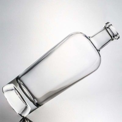 맞춤형 로고 700ml 1000ml 맑은 플린트 진 럼 샴페인 음주 유리 병 코크