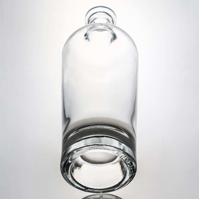 맞춤형 로고 700ml 1000ml 맑은 플린트 진 럼 샴페인 음주 유리 병 코크