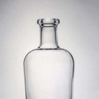 맞춤형 로고 700ml 1000ml 맑은 플린트 진 럼 샴페인 음주 유리 병 코크