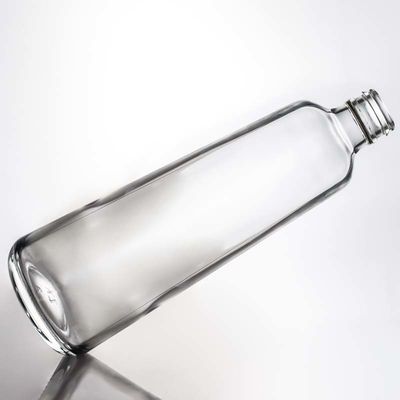 진 럼 보드카 위스키 580ml 1000ml를 위한 주문형 슈퍼 플린트 둥근 맑은 유리 병
