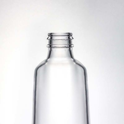 진 럼 보드카 위스키 580ml 1000ml를 위한 주문형 슈퍼 플린트 둥근 맑은 유리 병