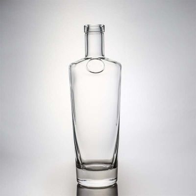 테킬라 산업용 음료 맑은 플린트 유리 병과 나무 코크 700ml 500ml 1000ml