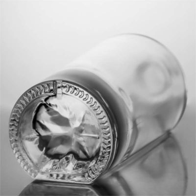 밀폐 유형 코크 500ml 800ml 1000ml 둥근 모양의 높은 플린트 유리 병