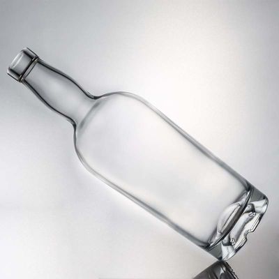 사용자 지정 로고 고 플린트 진 럼 술 유리 병 코크 700ml 800ml 1000ml