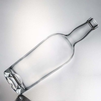 사용자 지정 로고 고 플린트 진 럼 술 유리 병 코크 700ml 800ml 1000ml