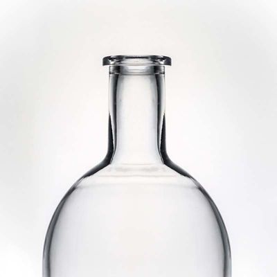 위스키 750ml 800ml 1000ml 맑은 플린트 무거운 베이스 유리 병과 나무 코크