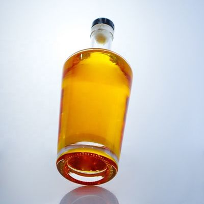 원형 빈 유리 병과 산성 에치 표면 처리 및 코크 밀폐 유형