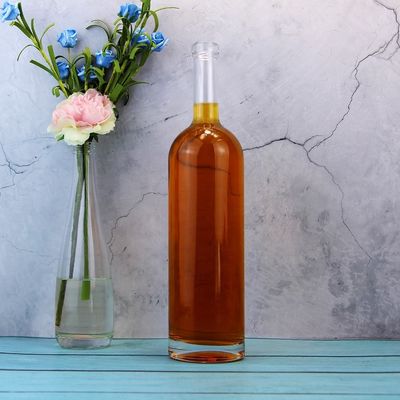 유리 음주 병 둥근 75cl 병 코크 캡 유형 1000ml 1750ml 목걸이 재료