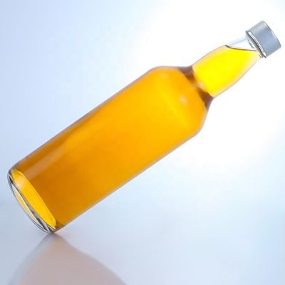스크루 캡 맞춤 로고 500ml 700ml 맑은 플린트 테킬라 위스키 보드카 유리 병
