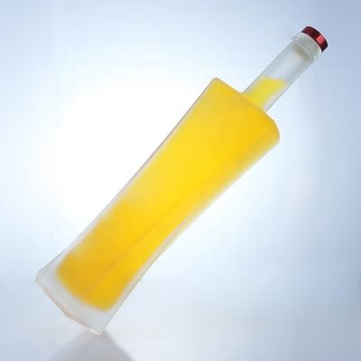 750ml 맑은 보드카 위스키 유리 병 음료 보관 용 코크 소재 목걸이