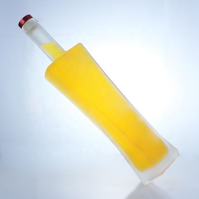 750ml 맑은 보드카 위스키 유리 병 음료 보관 용 코크 소재 목걸이