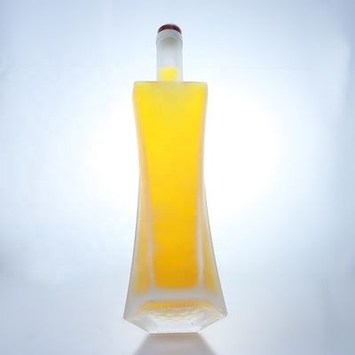 750ml 맑은 보드카 위스키 유리 병 음료 보관 용 코크 소재 목걸이
