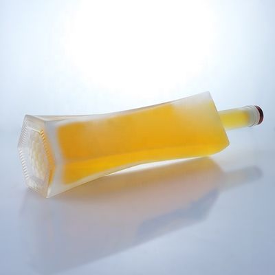 750ml 맑은 보드카 위스키 유리 병 음료 보관 용 코크 소재 목걸이