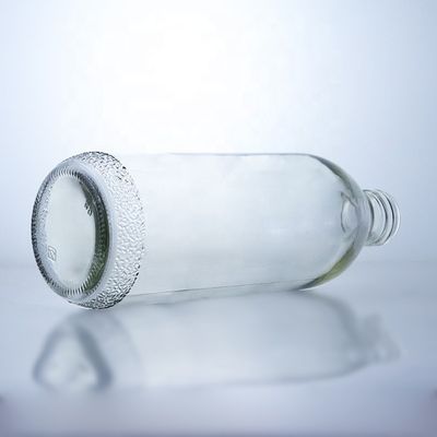 1020ml 투명한 유리 병, 스크루 캡과 독특한 모양